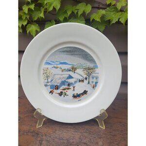 Atlas China Ltd 1st Edition Grandma Moses Catching the Thanksgiving Turkey Plate